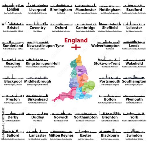 city in england list|List of cities and towns in England .